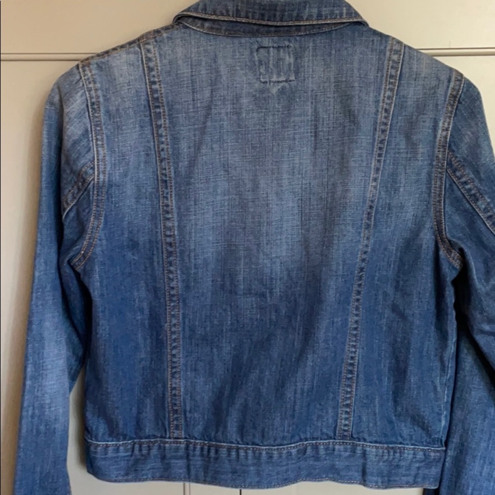 Gap Cropped Indigo Denim Jacket - image 6
